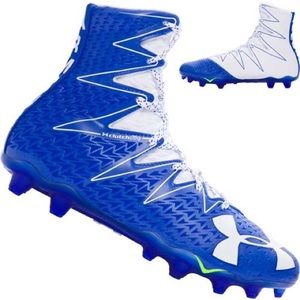 UA MEN'S HIGHLIGHT FOOTBALL CLEATS SIZE 9 Blue
